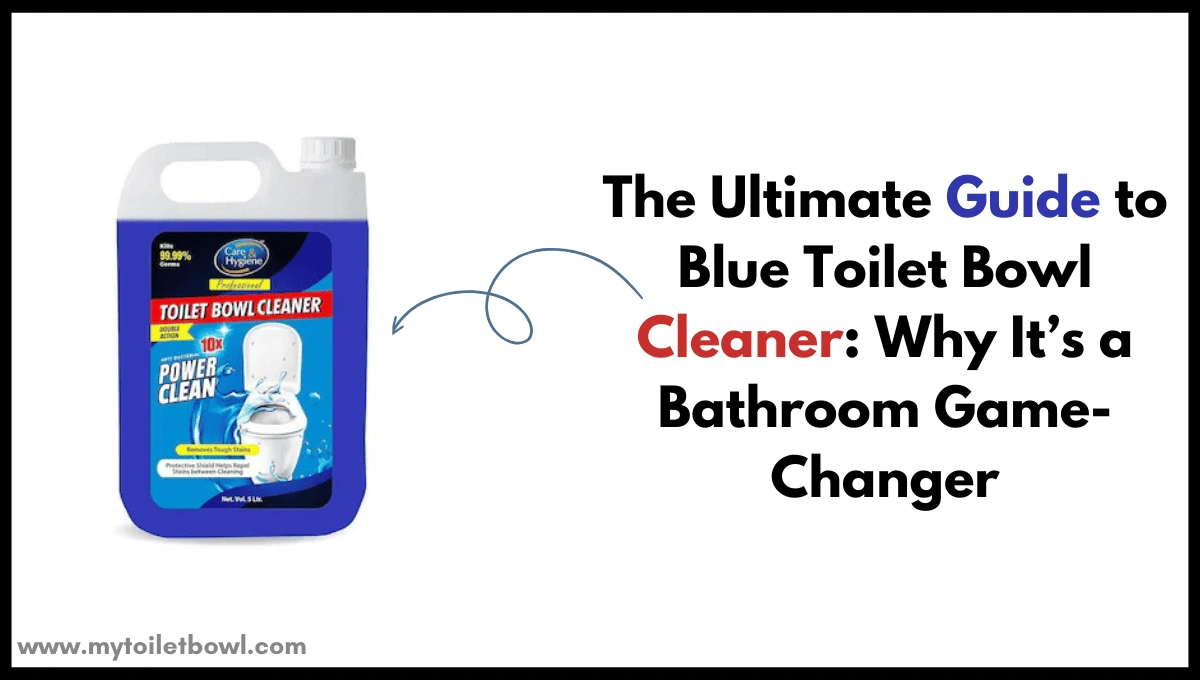 blue toilet bowl cleaner